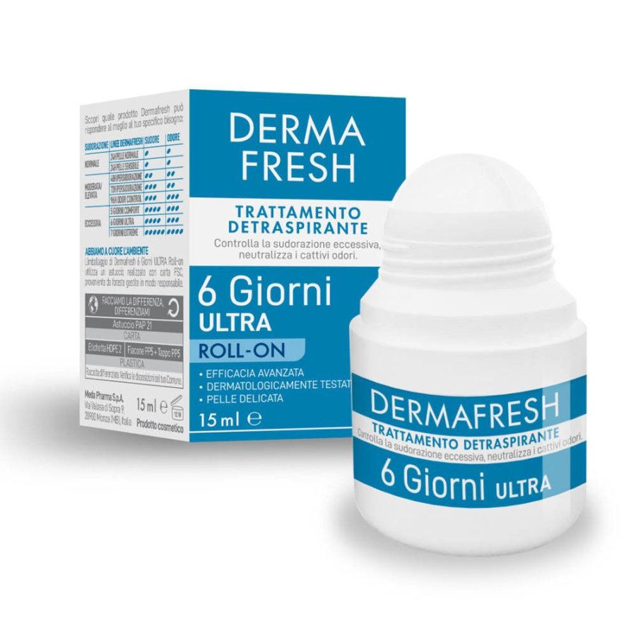 Dermafresh 6 Giorni Roll On, 15 ml