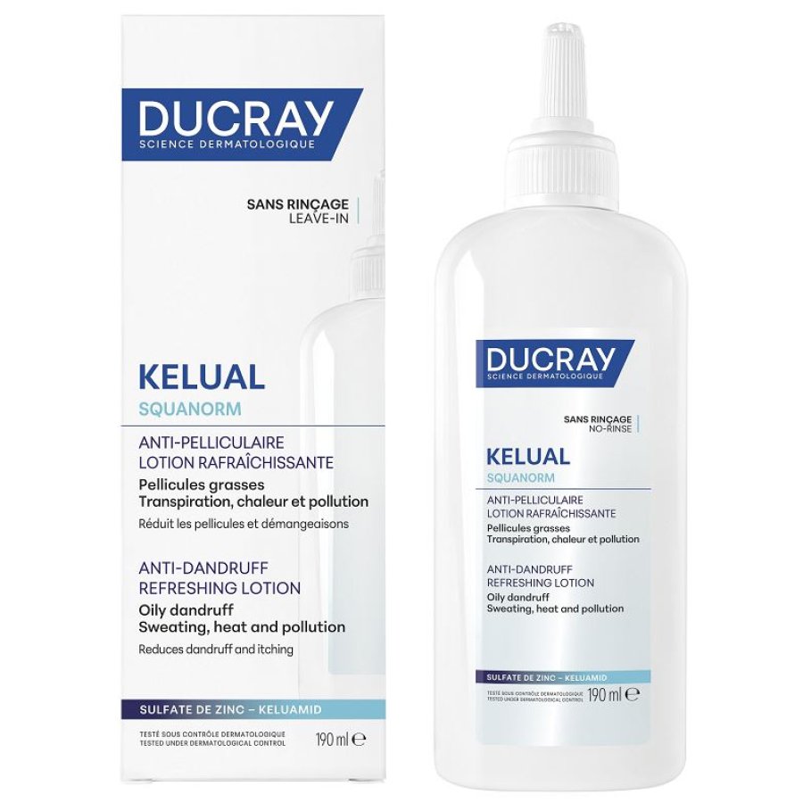 Ducray Kelual Squanorm Lozione Rinfrescante Antiforfora, 190 ml Ducray Kelual Squanorm Lozione Rinfrescante Antiforfora, 190 ml
