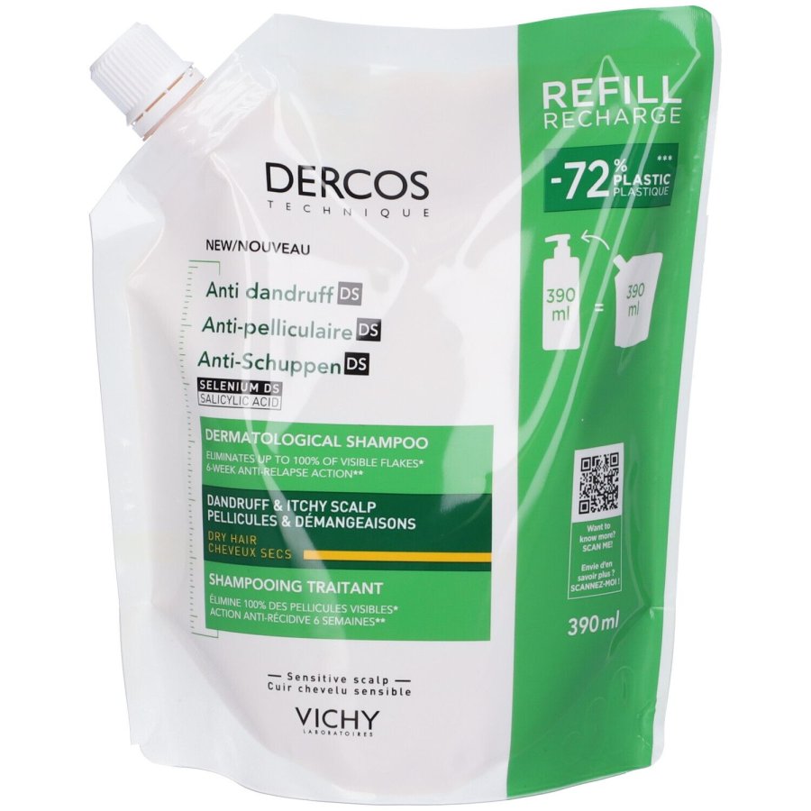 Vichy Dercos Technique Ricarica Shampoo Anti Forfora, 390 ml Vichy Dercos Technique Ricarica Shampoo Anti Forfora, 390 ml