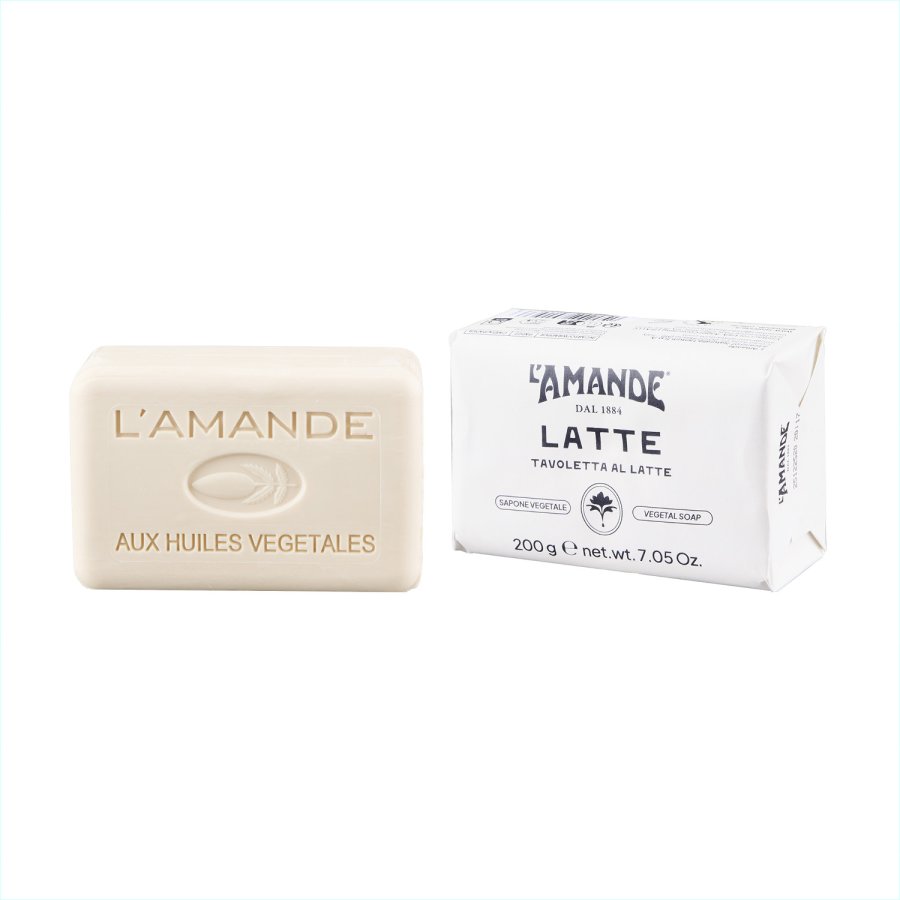 L'Amande Latte Sapone Solido Vegetale, 200 g L'Amande Latte Sapone Solido Vegetale, 200 g