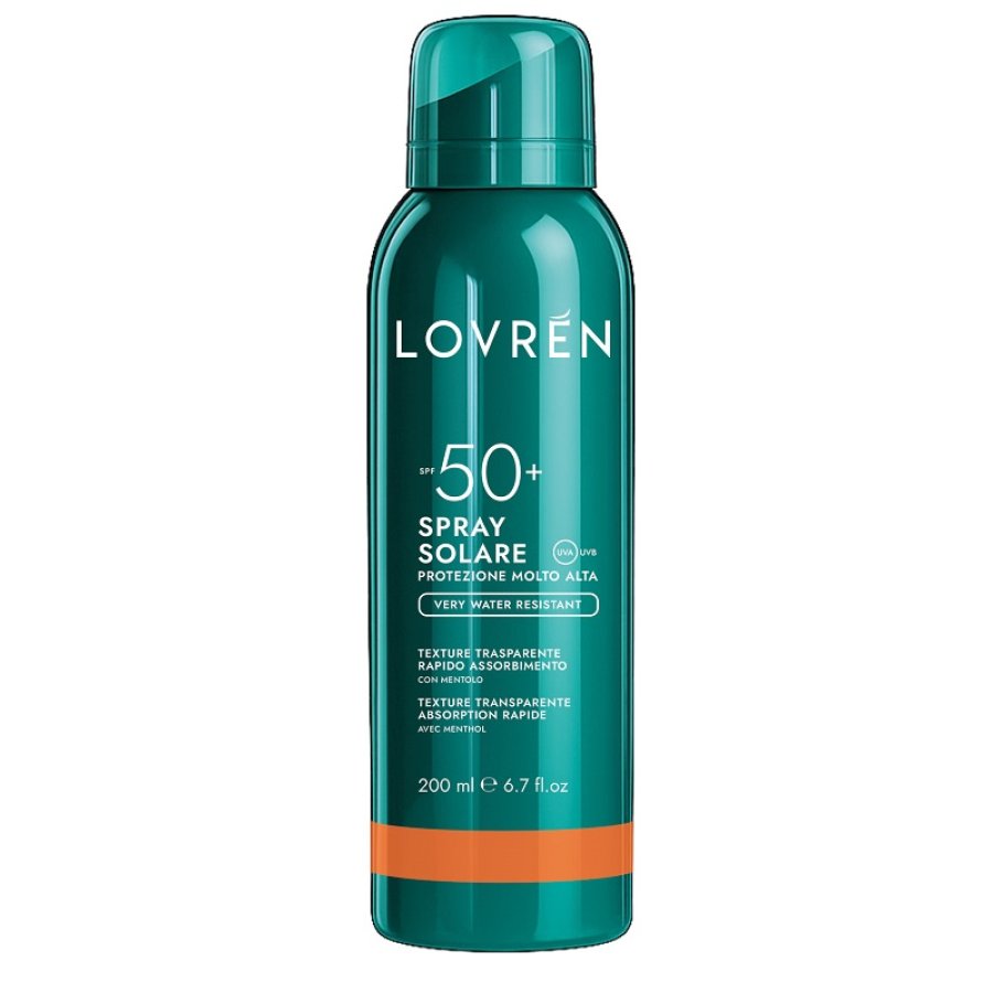 Lovren Spray Solare Viso Corpo SPF 50+, 200 ml Lovren Spray Solare Viso Corpo SPF 50+, 200 ml
