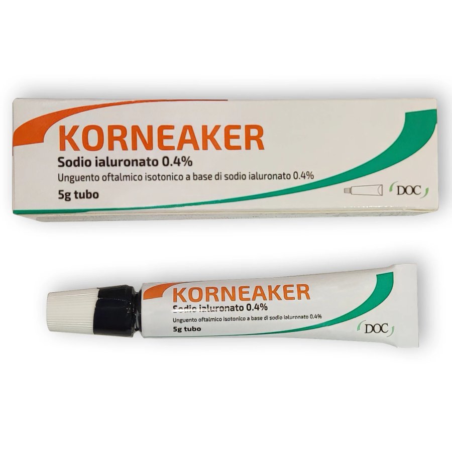 Korneaker unguento oftalmico lubrificante, 5 g Korneaker unguento oftalmico lubrificante, 5 g