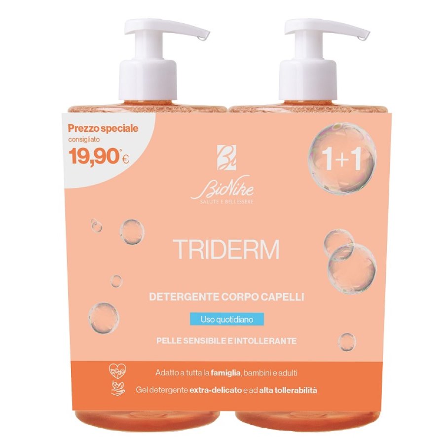 BioNike&nbsp;Triderm Gel Detergente Extra-Delicato Bipack, 2 x 750 ml