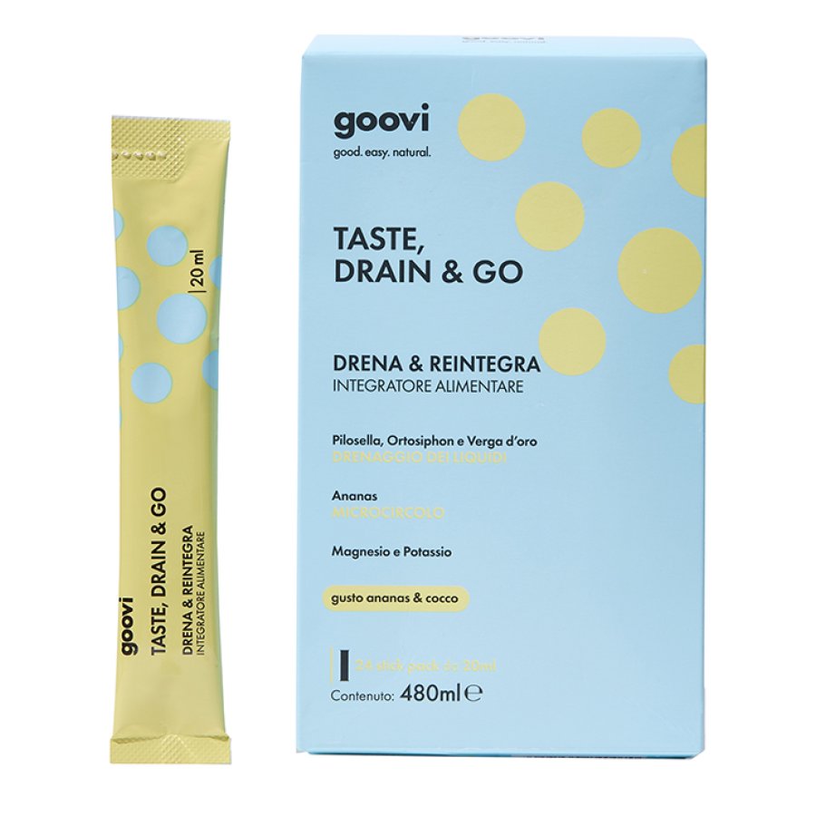 Goovi Taste Drain Ananas & Cocco, 24 stick Goovi Taste Drain Ananas & Cocco, 24 stick