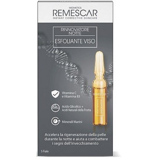 Remescar Trattamento Rinnovatore Notte Esfoliante Viso 5 Fiale