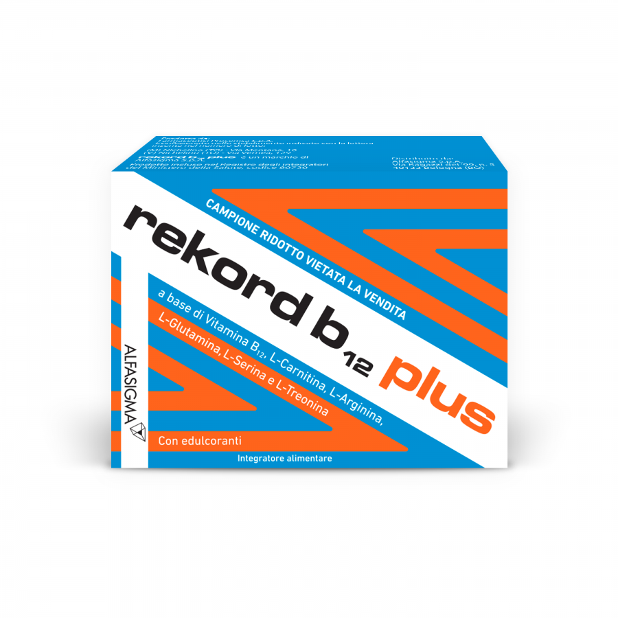 Rekord B12 Plus - Integratore per stanchezza fisica e mentale - 10 Flaconcini da 10ml