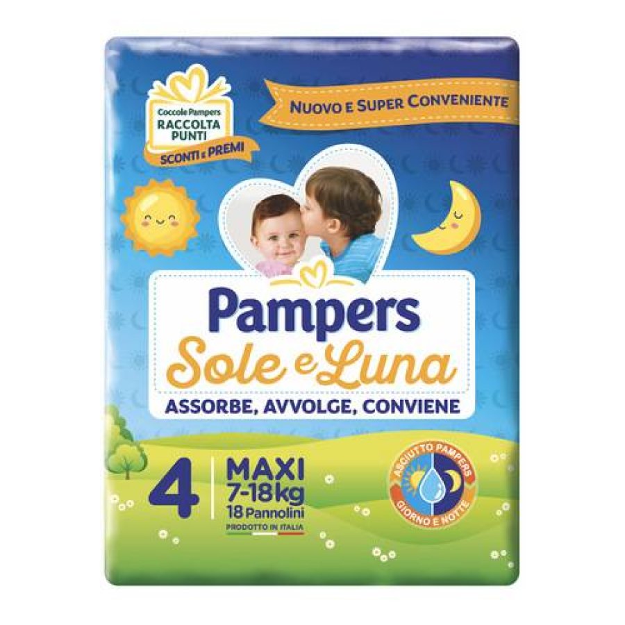 Pampers Pannolini Sole & Luna Maxi, 18 pezzi