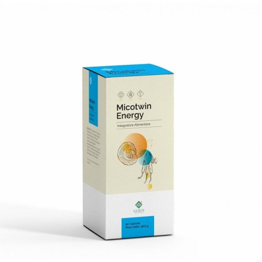 Micotwin Energy 90 Capsule - Integratore di Energia Naturale con Funghi Medicinali