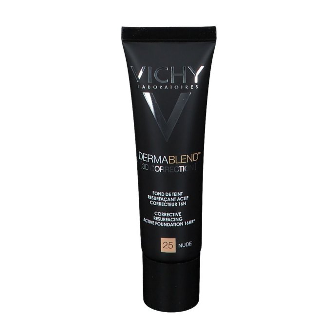 Vichy Dermablend 3D Fondotinta Coprente per Pelle Grassa con Imperfezioni - Tonalità 25 - 30 ml