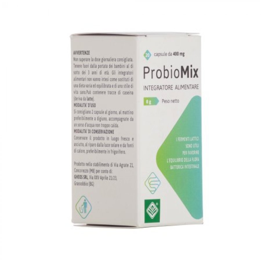 Probiomix 20 Capsule - Integratore Probiotico per il Benessere Digestivo