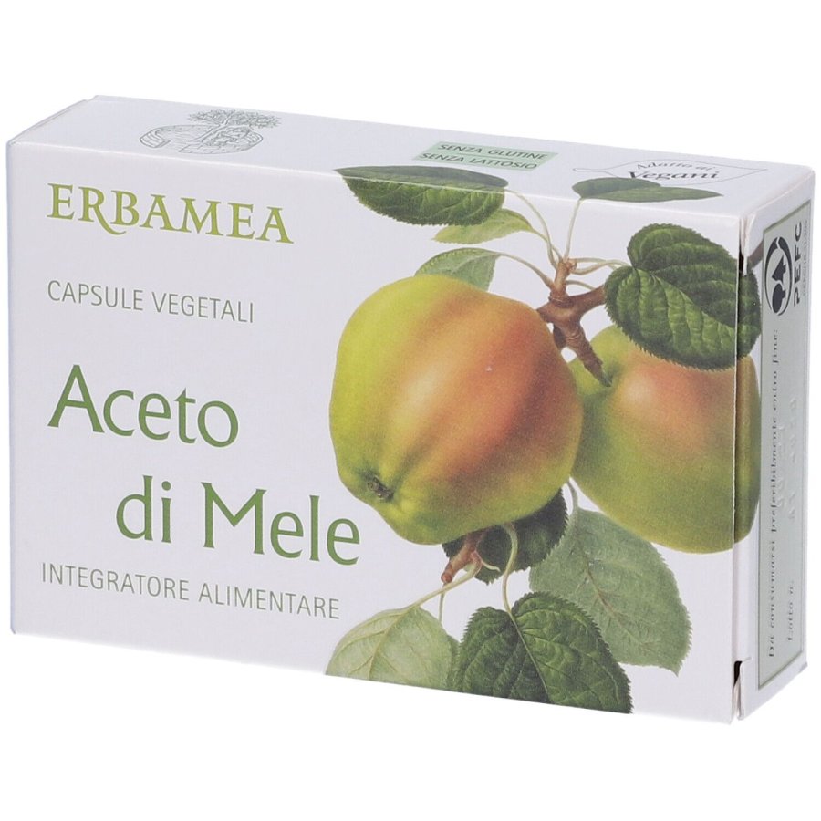 Erbamea, Aceto di Mele, 30 Capsule Vegetali