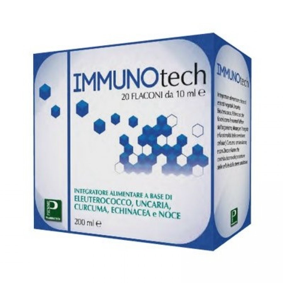 Piemme Pharmatech Immunotech - Soluzione per Combattere l'Influenza - 20 flaconi da 10 ml
