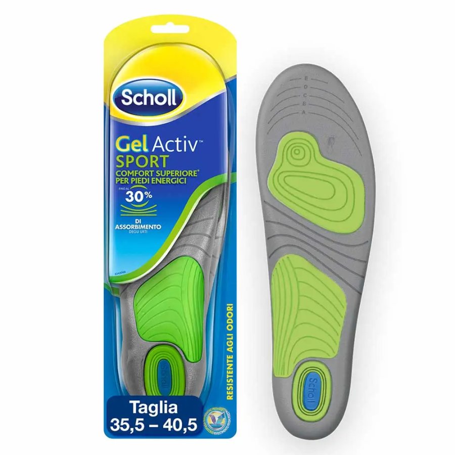 Scholl Solette Gel Activ Sport Uomo, 1 Paio