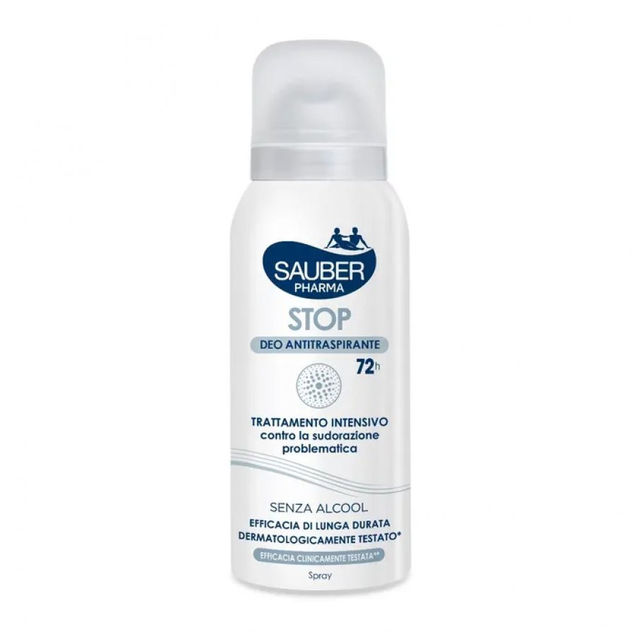 Stop Deodorante Antitraspirante 72h Spray 100ml - Sauber Pharma