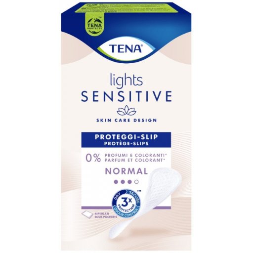 Lights By Tena Normal Proteggi-Slip Ripiegato 22 Pezzi - Protezione Sicura e Delicata per Perdite Urinarie Leggere