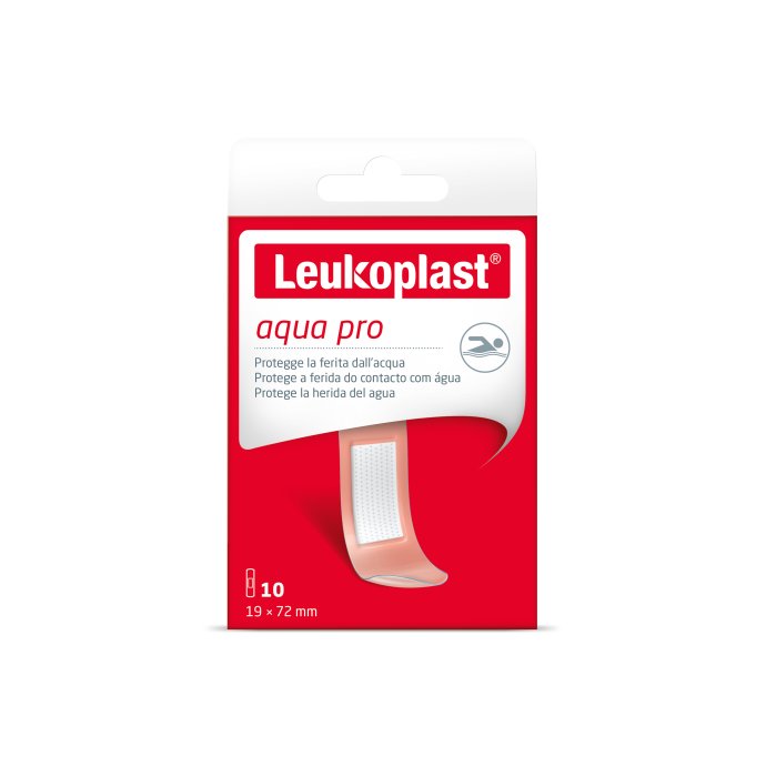 Leukoplast Aqua Pro Cerotti Impermeabili 72x19cm - 10 Pezzi - Protezione Affidabile per Ferite Estese