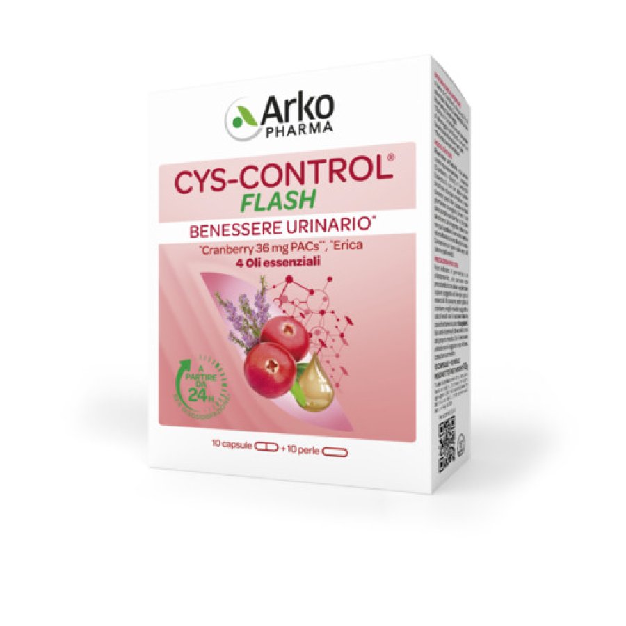 Arkopharma Cys-Control Flash, 10 capsule + 10 perle