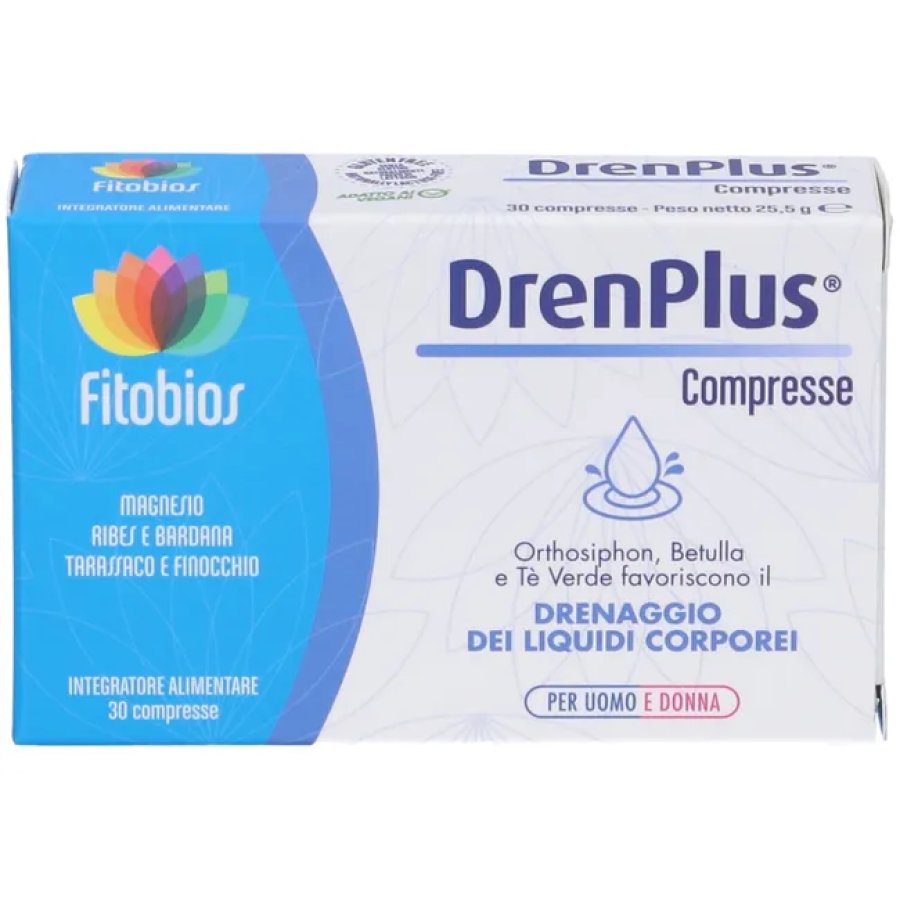 DrenPlus 30 Compresse - Integratore per il Drenaggio e il Benessere