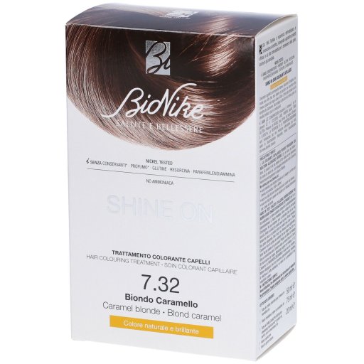 BioNike SHINE ON 7.32 Biondo Caramello – Tinta Permanente