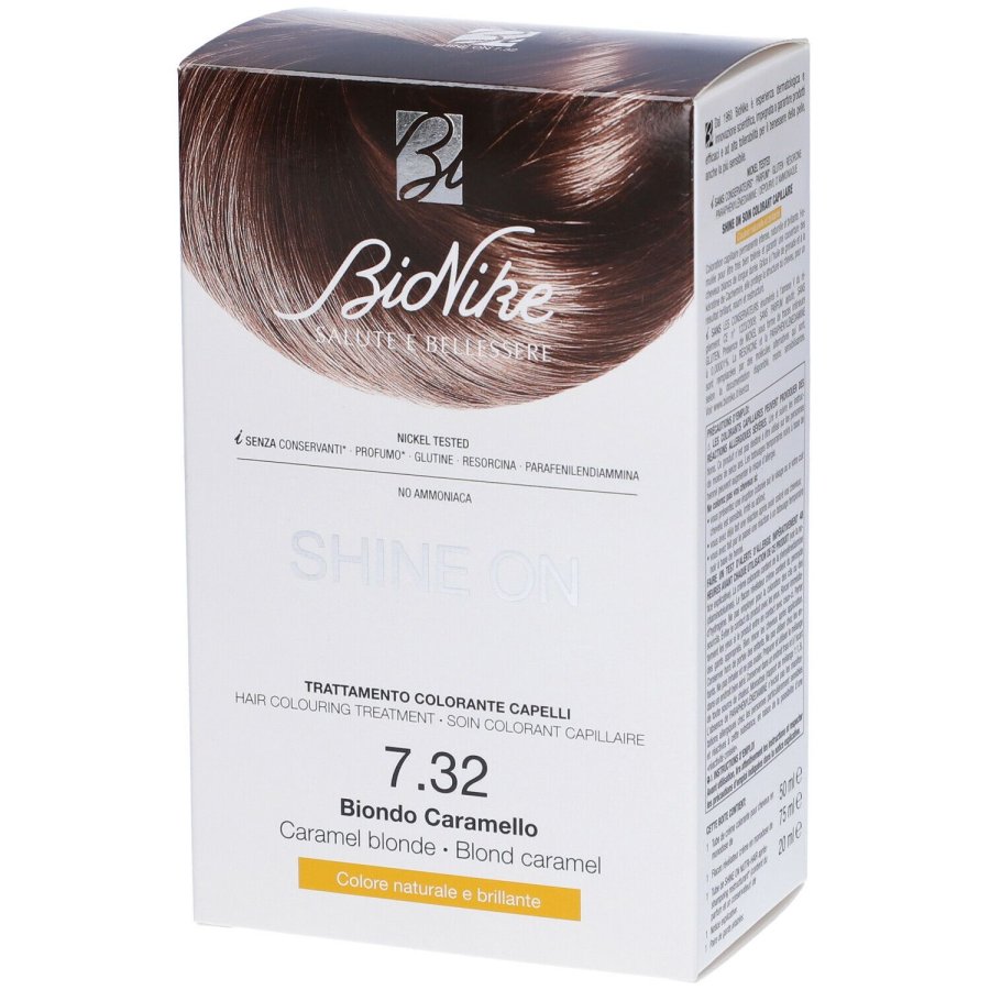 BioNike SHINE ON 7.32 Biondo Caramello – Tinta Permanente
