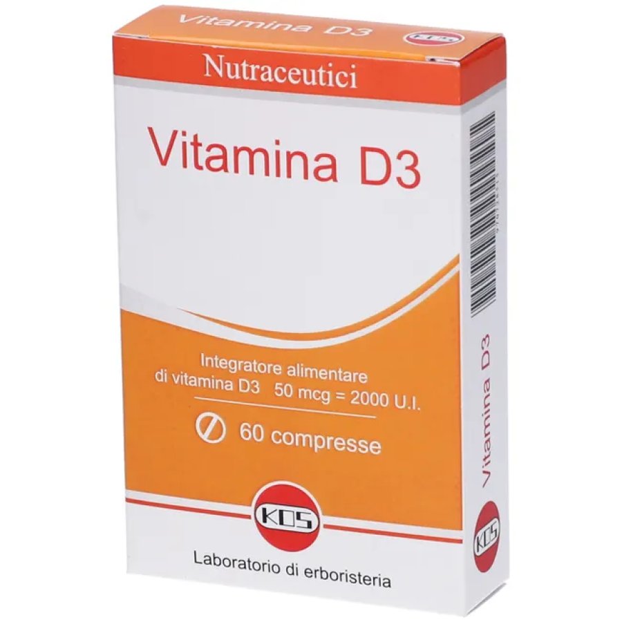 Kos Nutraceutici, Vitamina D3, 60 Compresse
