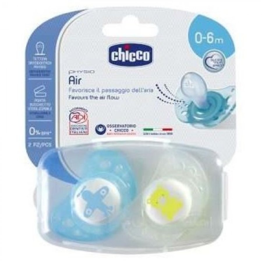 CHICCO Succh.Air Silic.Boy  0-6m+ 2pz