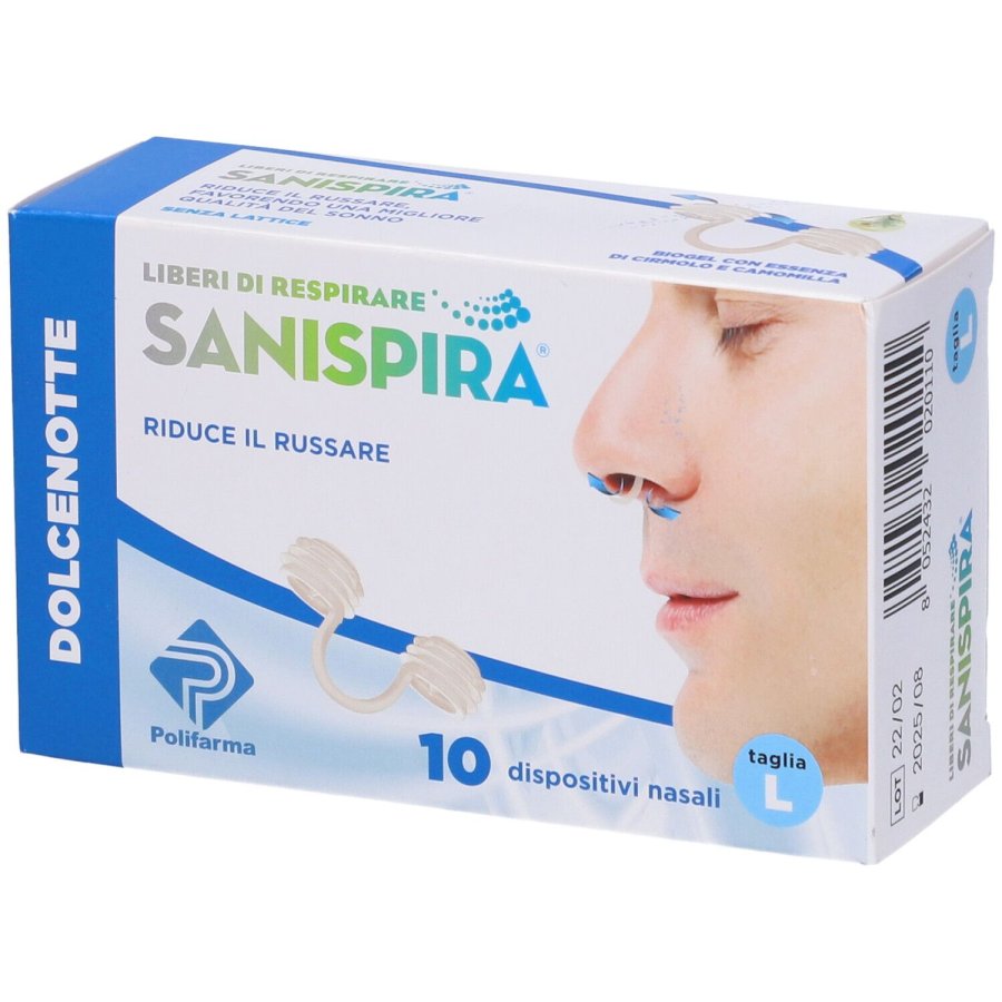 Sanispira Dolcenotte Filtro Nasale, 10 Pezzi 
