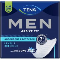 TENA Men Active Fit Livello 1 - Confezione da 12 Protezioni Maschili per una Protezione Discreta