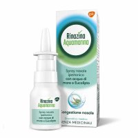 Rinazina Aquamarina Spray Nasale Ipertonico Decongestionante, 20 ml
