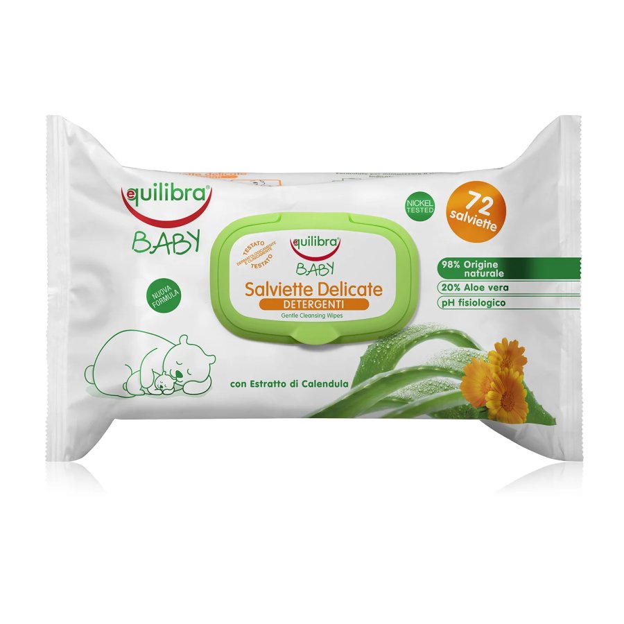 Equilibra® Baby Salviette Delicate Detergenti, 72 Salviette Equilibra® Baby Salviette Delicate Detergenti, 72 Salviette