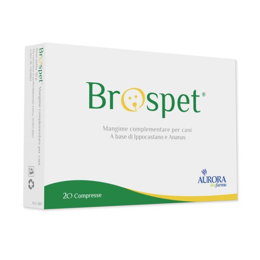 Brospet Integratore Drenante per Cani 20 Compresse - Sostegno alla Salute Renale e Idrica