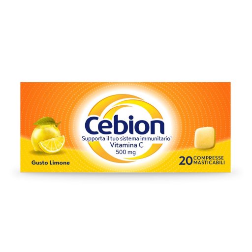 Cebion 500 mg Gusto Limone, 20 Compresse