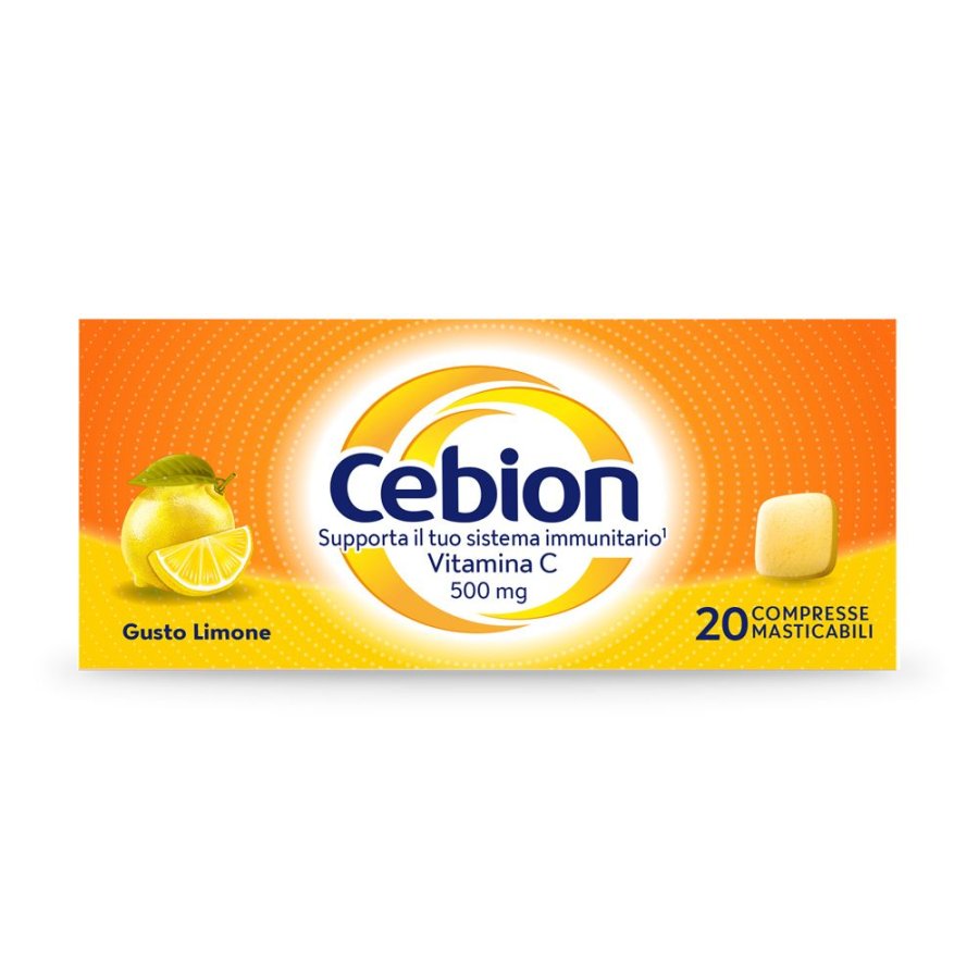 Cebion 500 mg Gusto Limone, 20 Compresse Cebion 500 mg Gusto Limone, 20 Compresse
