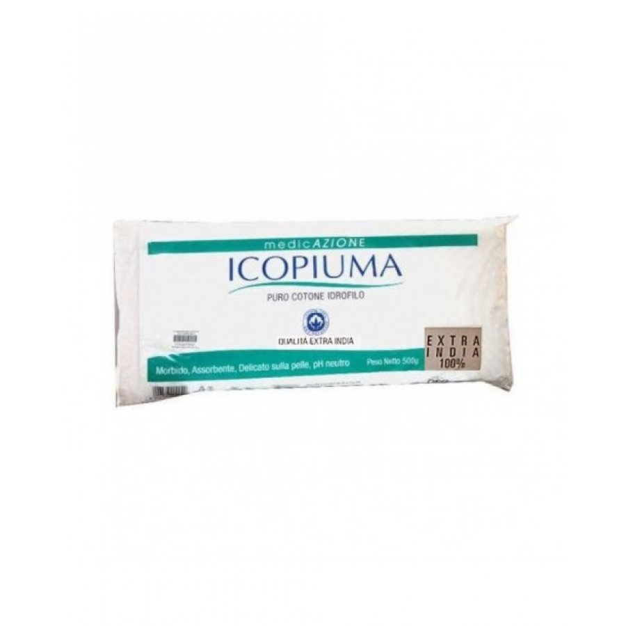 Icopiuma Cotone Idrofilo Extra India 500g - Cotone Idrofilo Extra-India di Alta Qualità