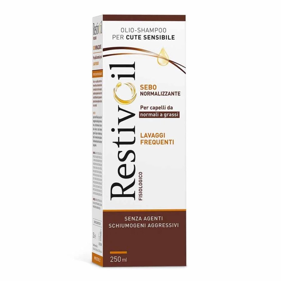 RestivOil Fisiologico Sebonormalizzante Olio-Shampoo, 250 ml