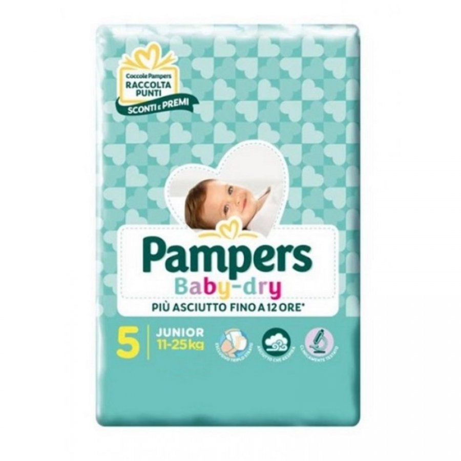 PAMPERS baby dry, pannolini taglia 5