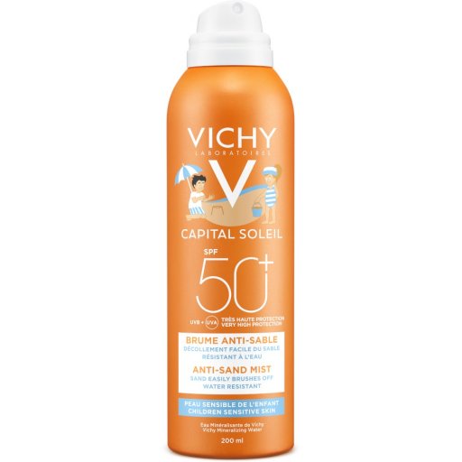 Vichy Capital Soleil Spray Anti-Sabbia Per Bambini 50 SPF 200ml - Spray Solare Alta Protezione