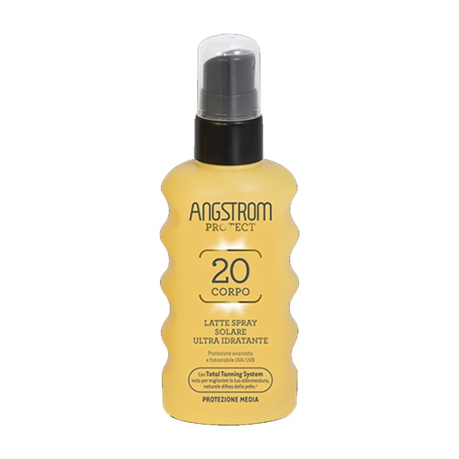 Angstrom Latte Spray Solare Ultra Idratante Corpo SPF20, 175 ml