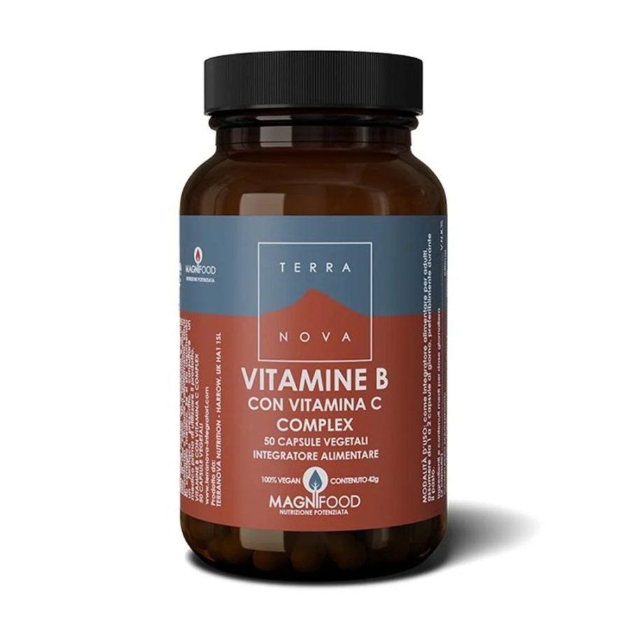 Terranova Complesso di Vitamine B con Vitamina C, 50 Capsule