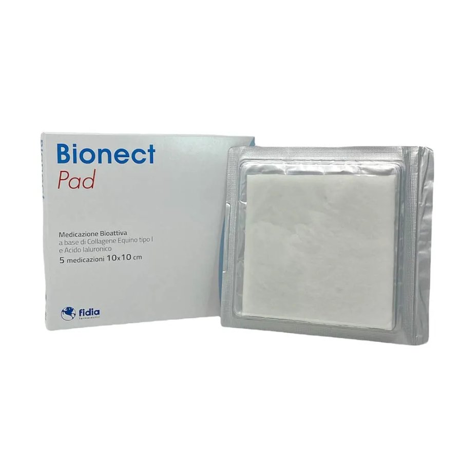 Fidia, Bionect Pad 10x10 cm, 5 Pezzi