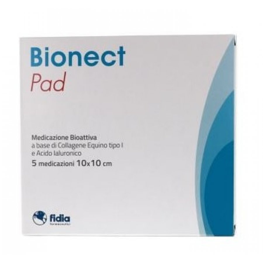 Bionect Pad - Medicazione Attiva Placchette Spugnose 10x10cm Confezione da 5
