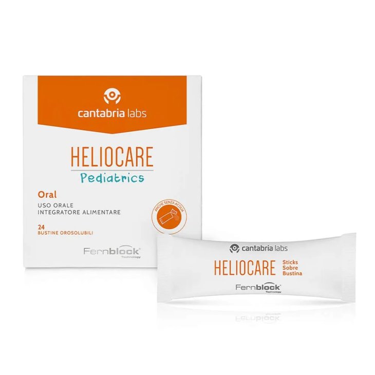 Heliocare Pediatrics Integratore Bambini 3+, 24 Bustine