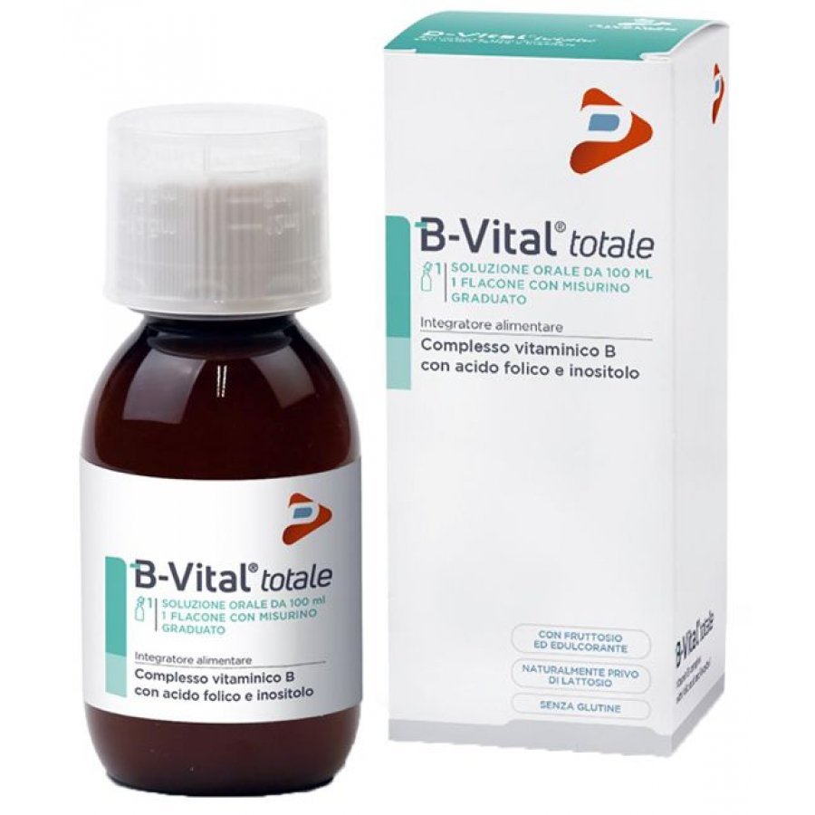 Pharma Line - B-Vital Totale Soluzione Orale 100ml: Integratore di Complesso Vitaminico B in Soluzione per Energia e Benessere
