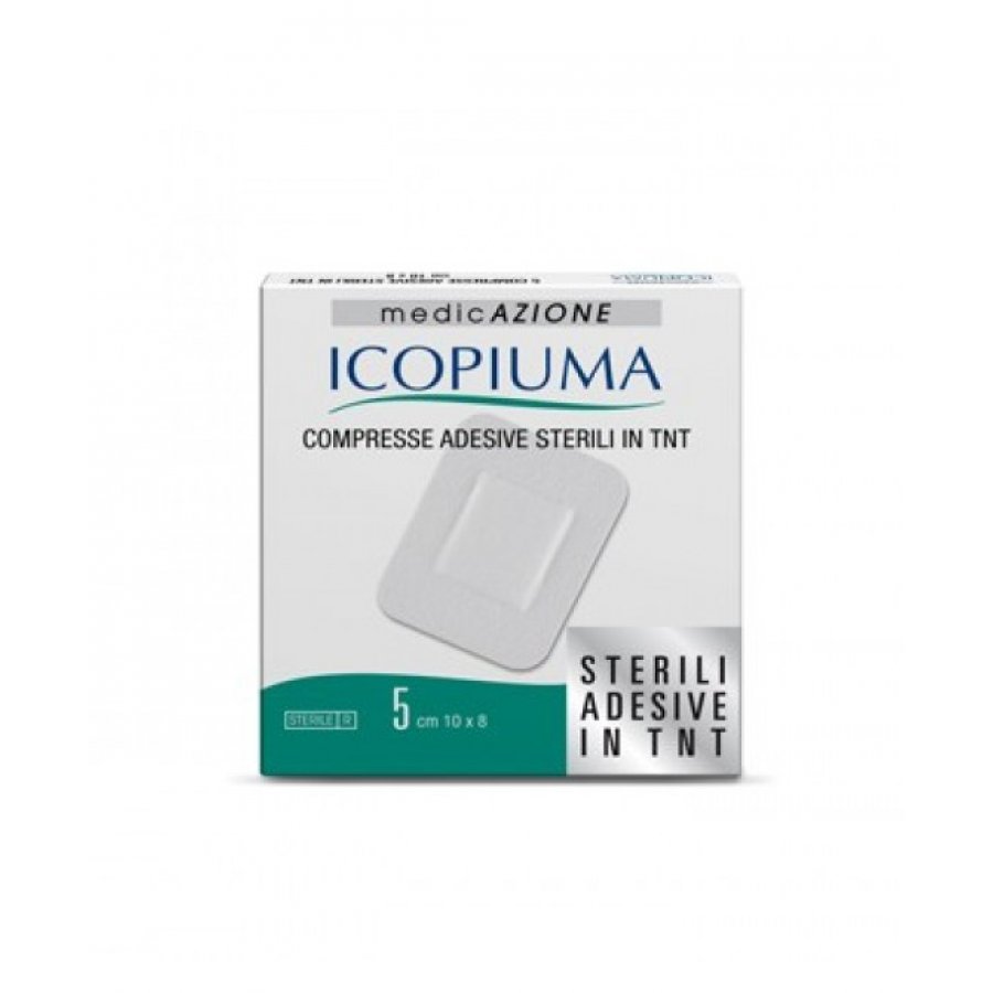 Desa Pharma Icopiuma Compressa Adesiva In Tnt 7,5 x 5 cm 5 Pezzi - Comprese adesive in TNT per un pronto soccorso efficace