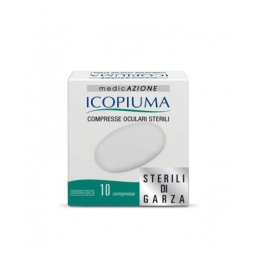 Icopiuma Compresse Oculari Adesive TNT 10 Pezzi - Medicazione Oculare