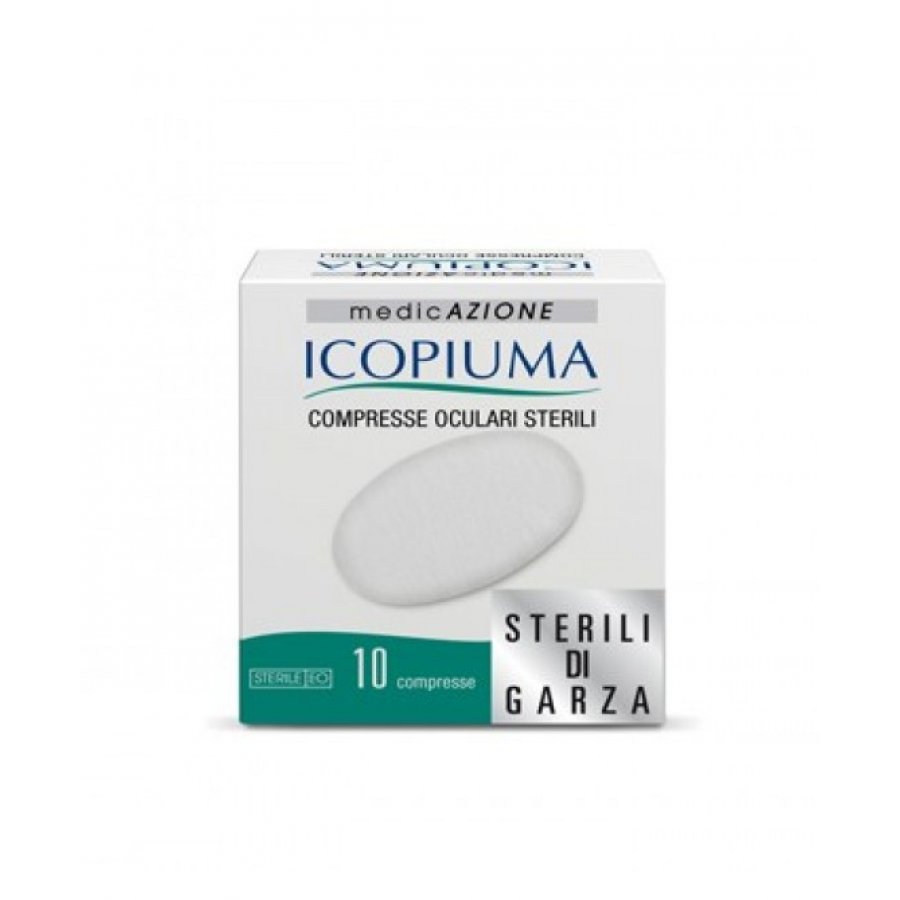 Icopiuma Compresse Oculari Adesive TNT 10 Pezzi - Medicazione Oculare