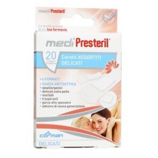Medipresteril Cerotti Estensibili Assortiti - 2 Formati - 12 Cerotti Totali 7cmX2cm + 8 Cerotti 7cmX3.8cm