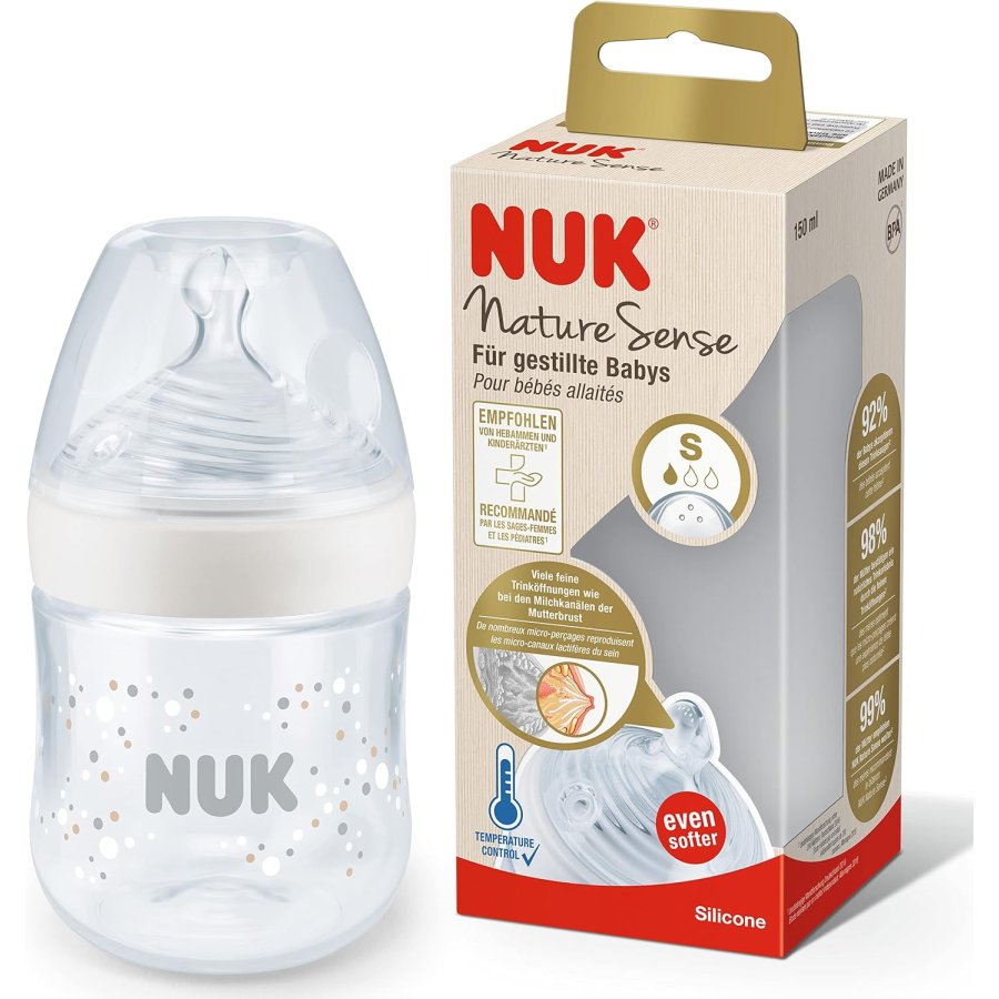 NUK Nature Sense Biberon, 150 ml 