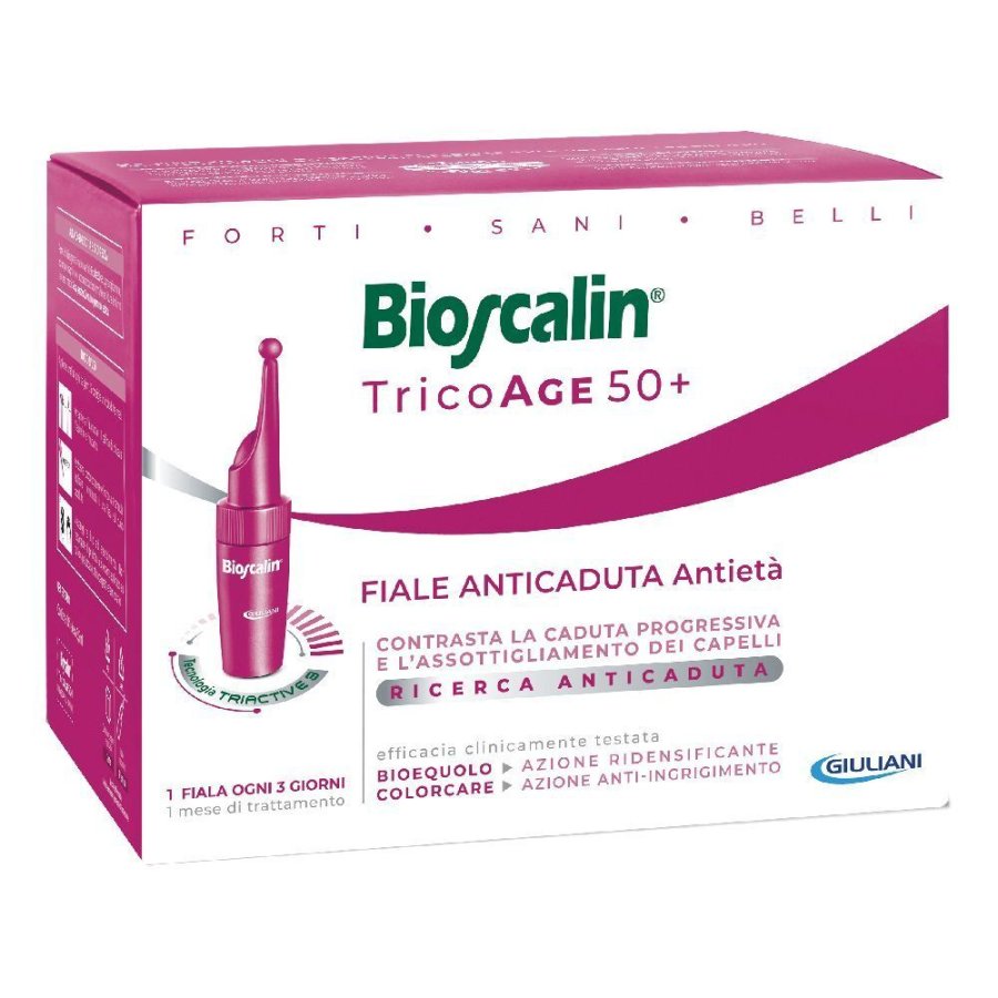 Bioscalin Tricoage 50+ Fiale Anticaduta, 10 x 3,5 ml Bioscalin Tricoage 50+ Fiale Anticaduta, 10 x 3,5 ml