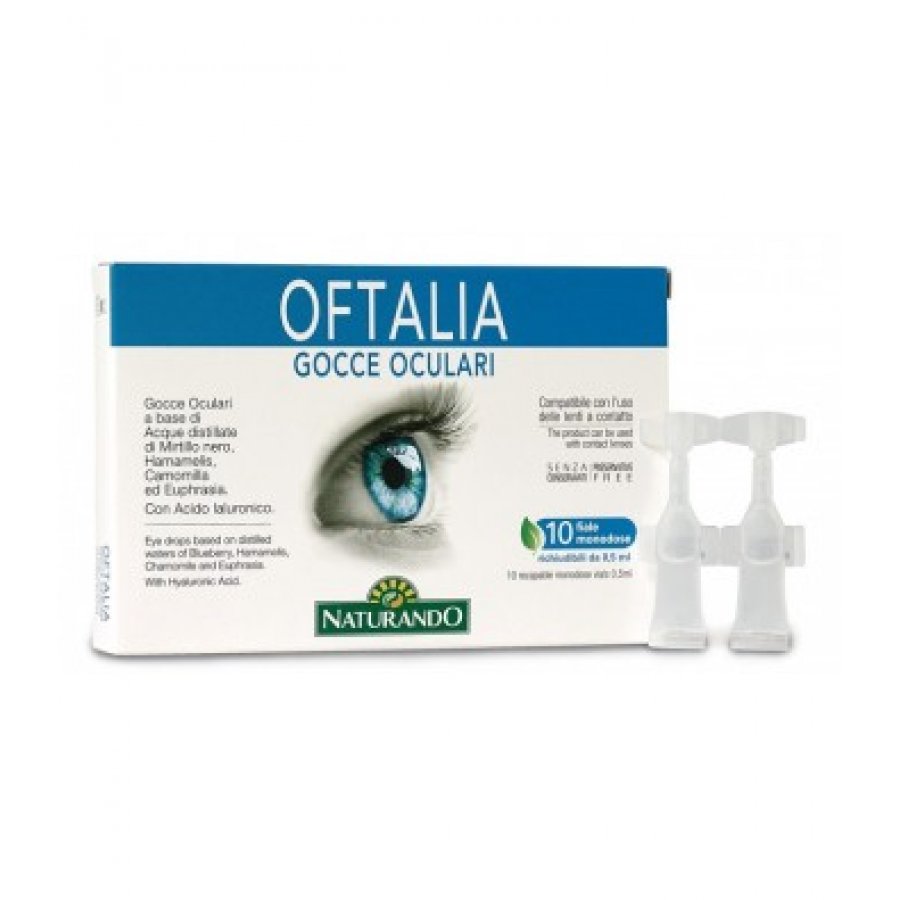 Naturando Oftalia Gocce Oculari Monodose - 10 Fiale da 0,5 ml